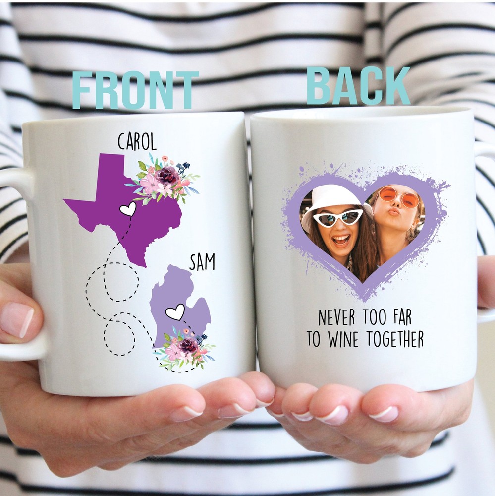Long Distance Gift For Best Friend Custom Best Friend Mug Moving Away Gift