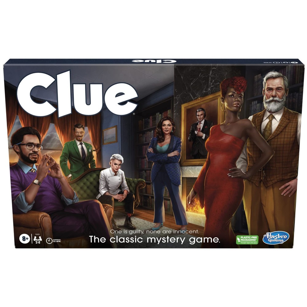 Clue Board Game for Ages 8 and Up, Reimagined Clue Game for 2-6 Players,