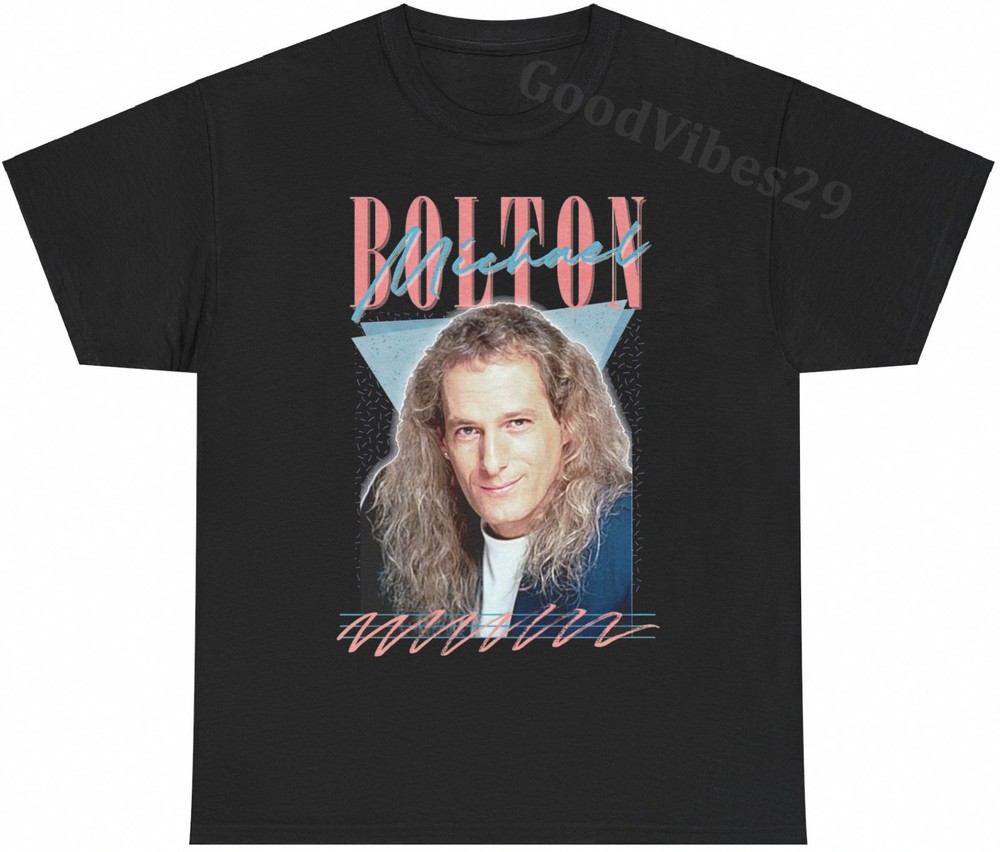Michael Bolton Vintage Rock Music Band Retro T-Shirt S-5XL Men Women Unisex