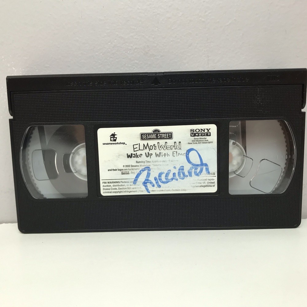 Sesame Street Elmo’s World Wake Up Elmo VHS Video Tape Only 90s PBS Kids TV Show