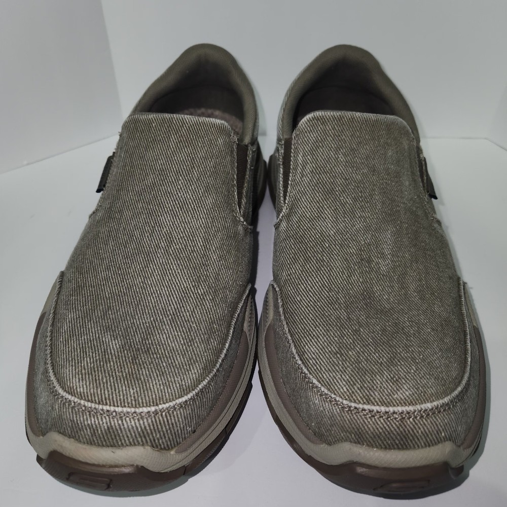 Skechers Men's Relaxed Fit Taupe Goodyear Slip ins Size 10 1/2 Loafers