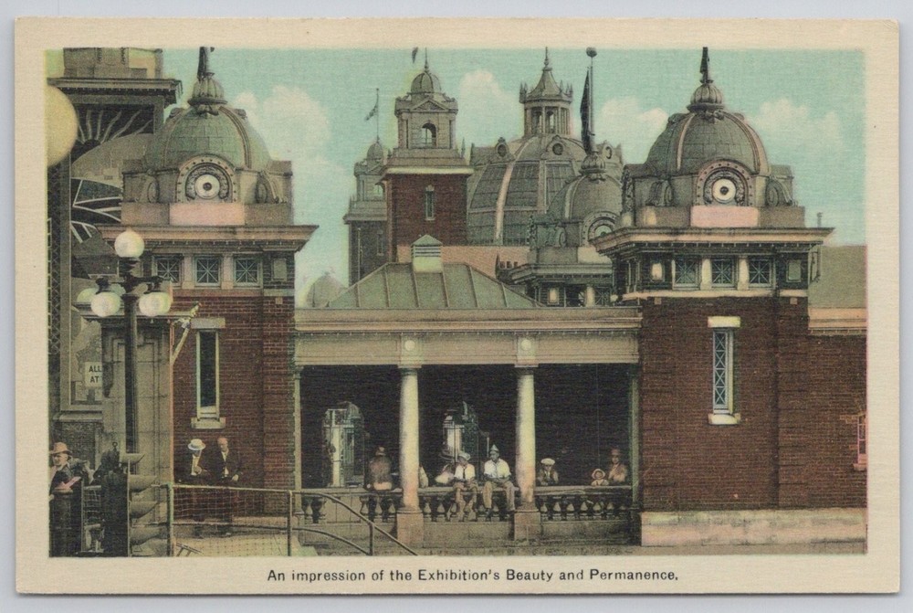Toronto Exhibition Building Postcard CWE Canada Expo Fair Vintage Early 1900s