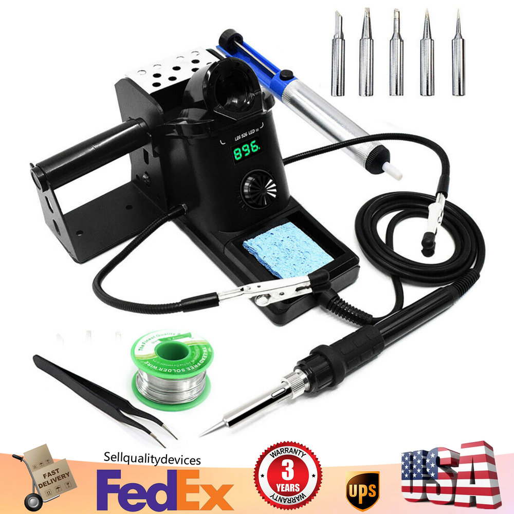 YIHUA 926LED-III Digital Soldering Station Iron Kit LED Display Variable Temp US