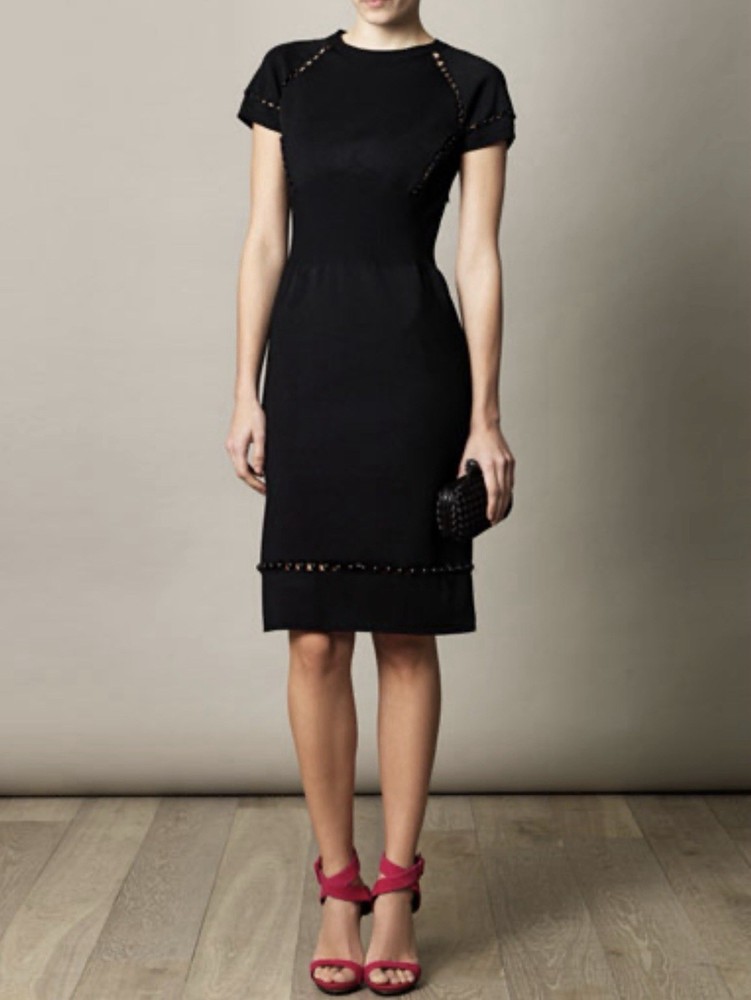 New Bottega Veneta Black Dress. Made In Italy.