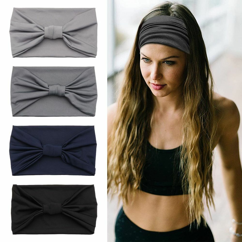 Elastic African Print Sport Headband for Running Yoga and Workouts  