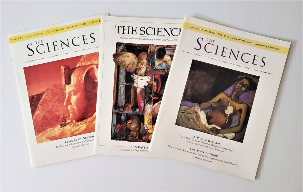 VTG 3 ISSUES THE SCIENCES MAGAZINE BY THE NEW YORK ACADEMY OF SCIENCES 1993-1994-image