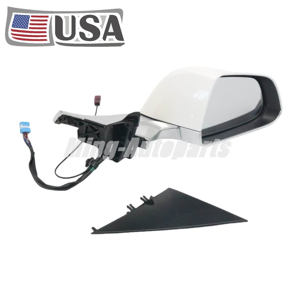 Conjunto de espejo retrovisor atenuador automático delantero derecho blanco para Tesla Model 3 2017 2018-2023