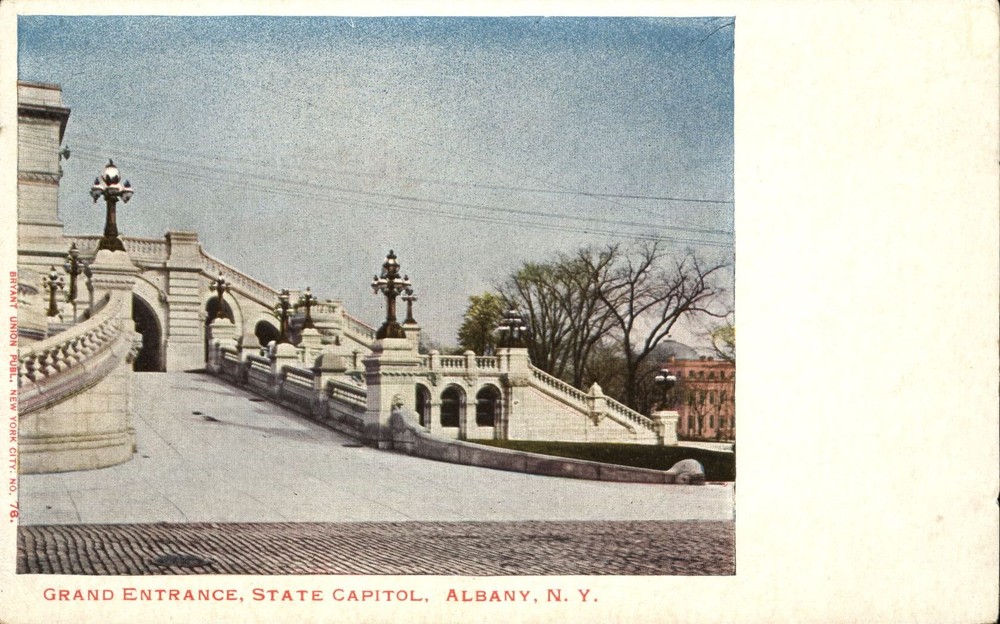 Grand Entrance State Capitol Albany New York NY UDB c1905