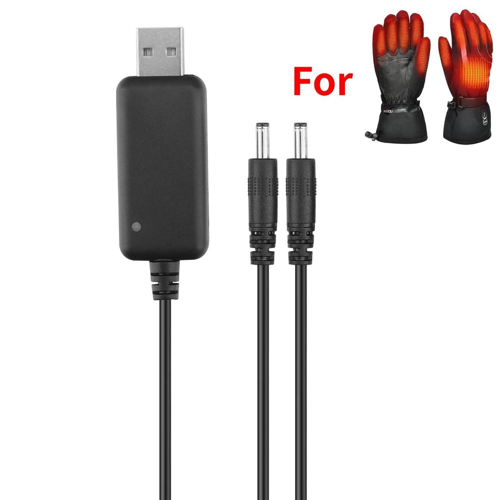 7.4V Rechargable Polymer Batteries Cable Charger Cable for Heated Gloves Mittens