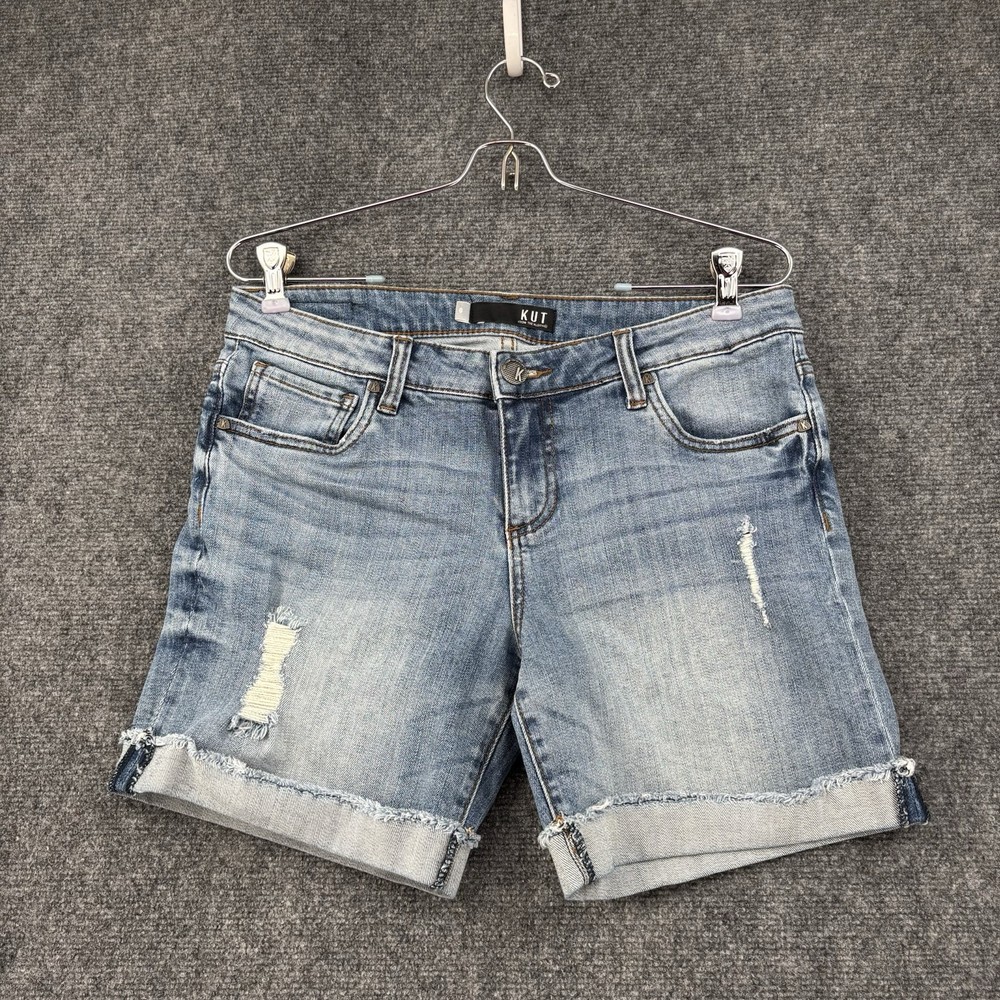 Kut From The Kloth Catherine Boyfriend Shorts Women’s 6 Distressed 6” Inseam