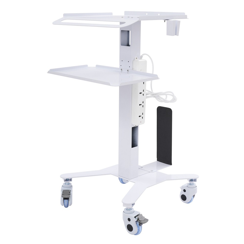 Mobile Computer Cart Medical Rolling PC Stand Desk Workstation Wheel Adjustable