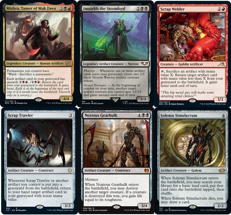 Custom Commander Deck - Artifacts - Mishra Mak Fawa - 100 Card EDH Deck - NM