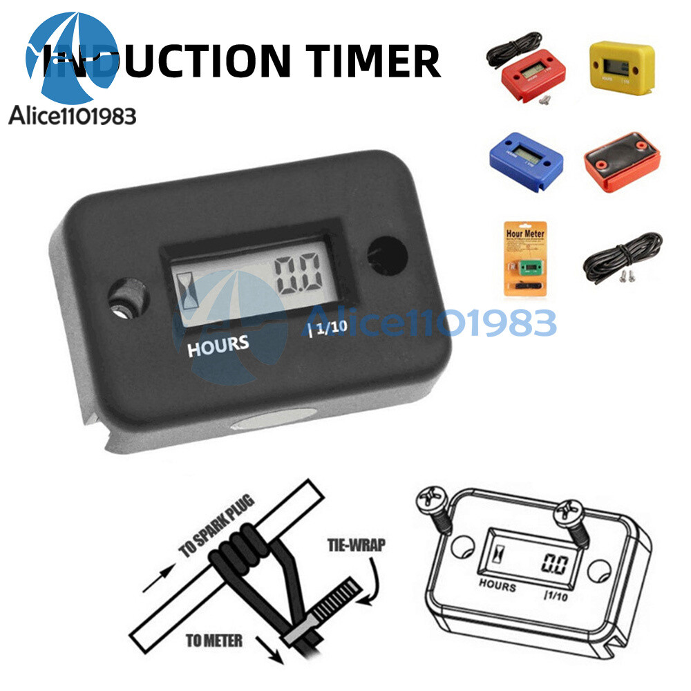 LCD Digital Display RPM Car Jet Ski Boat Meter Counter Gauge Engine Hour Meter