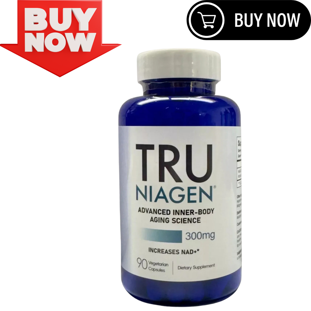 **TRU NIAGEN NAD+ Supplement 300mg - Cellular Energy & Brain Support - 90 Servin