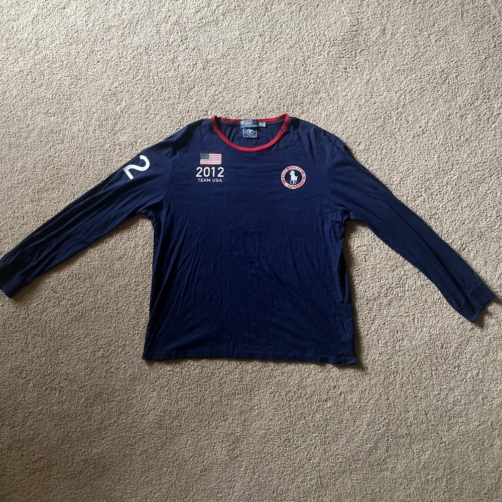 Polo Ralph Lauren 2012 Team USA Olympic Long Sleeve Custom Fit Men’s 2XL