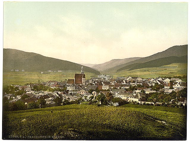 Photo:Prachatitz,Bohemian Switzerland,Bohemia,Austro-Hungary,1890s