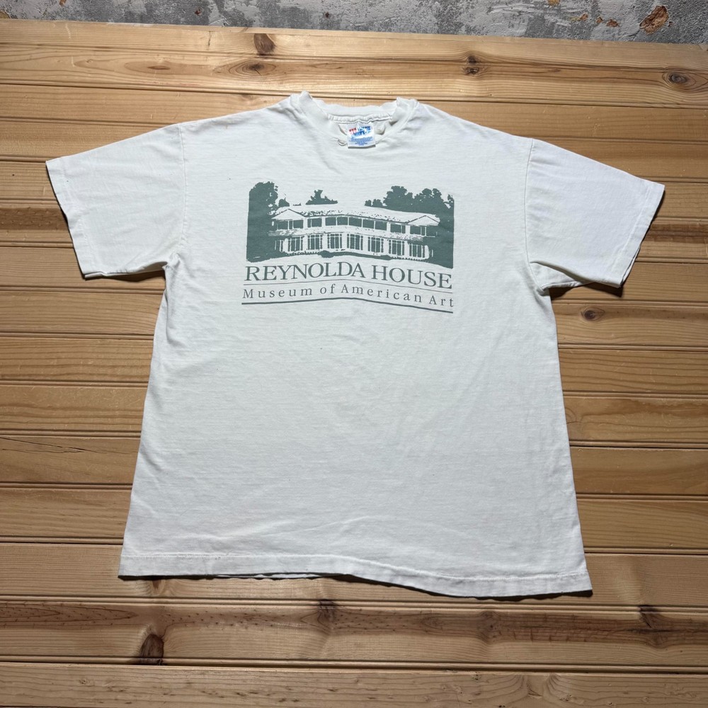 Vintage 90s Reynolda House Museum American Art Graphic Souvenir Shirt USA Large