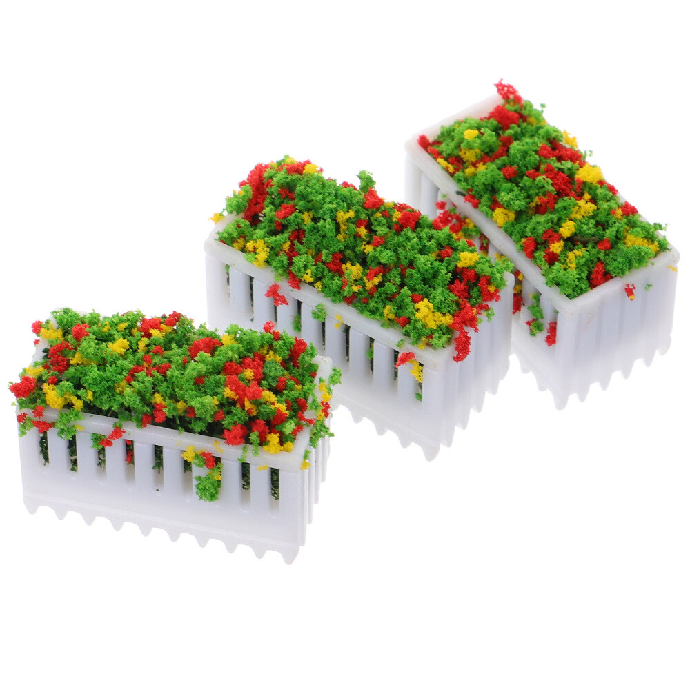 3pcs Mini Faux Potted Succulents Greenery Decor Photo Props