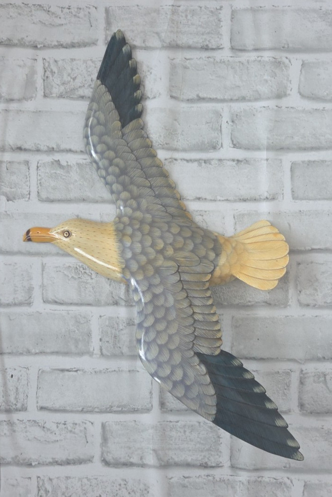 Seagull Coastal Wall Decor Resin Beach Ocean Nautical Nursery 12” Accent
