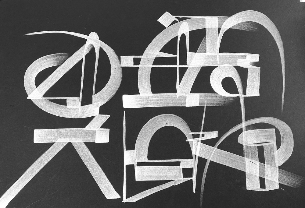 TMB Signed Original Graffiti Street Art Abstract Calligraphy Post Modern Retna-image