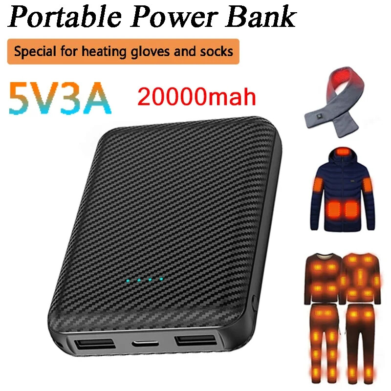 Heated Gilet Vest with 20000mAh Portable Charger 5V 3A Power Bank