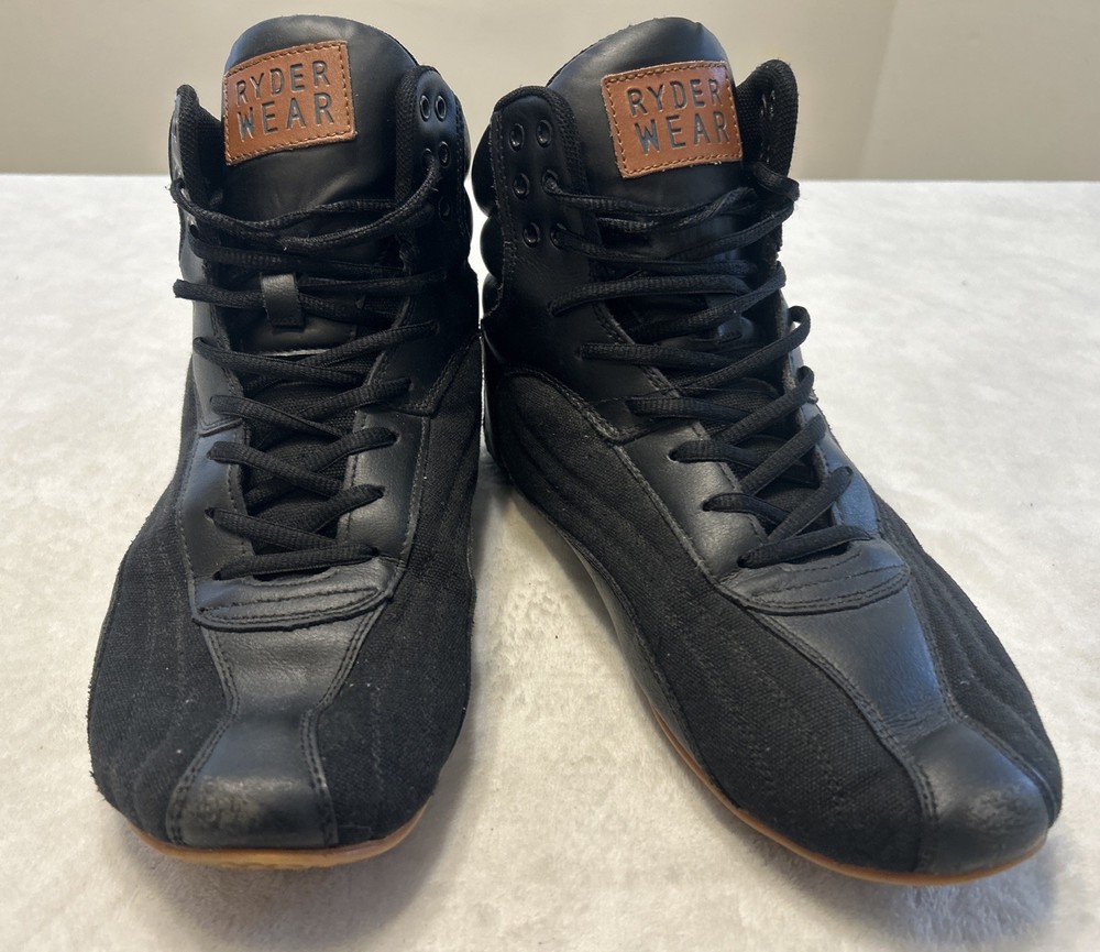 Ryderwear Weightlifting Shoes Mens Size 11 Black Lace Up Gym Training D-Mak