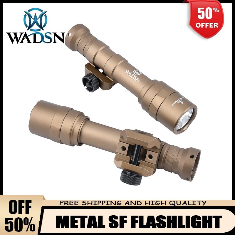 WADSN M600U Hunting Flashlight 600LM Metal LED Tactical Weapon Light SF Scout