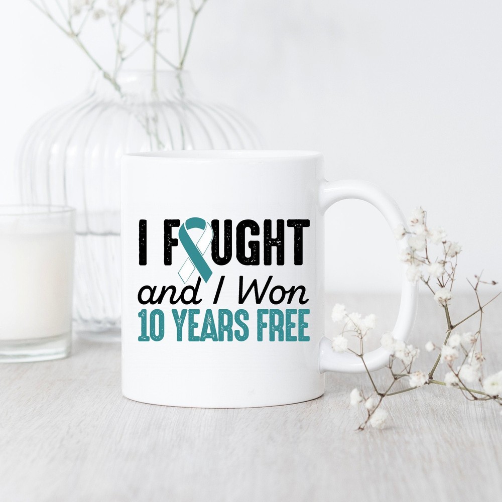 10-Year Cervical Cancer Survivor Mug Celebrate Freedom from Cervical Cancer