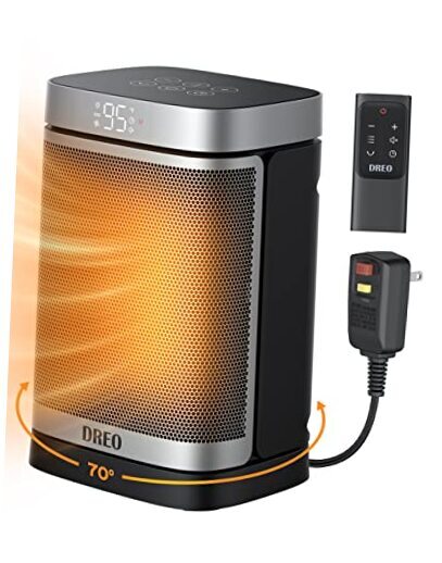 Space Heater for Bathroom and Indoor, Portable Heater, 1500W Safe ALCI Plug