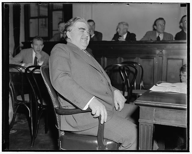 Washington DC John L. Lewis 1938 Senate Finance Subcommittee labor hearing