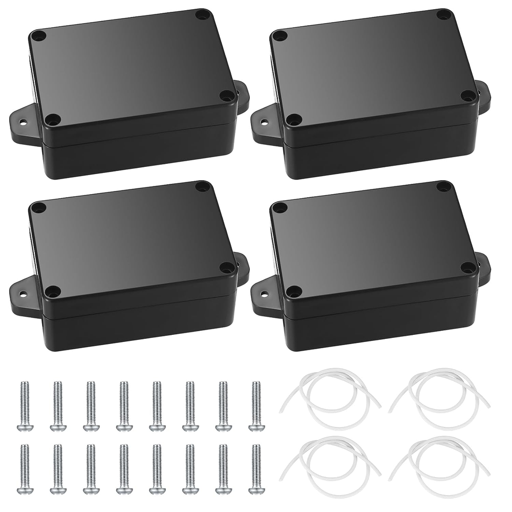 Project Box, 4Pcs Junction Boxes, IP65 Waterproof Electrical Boxes, ABS Plastic-image