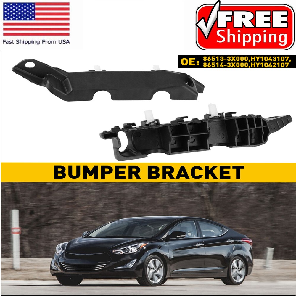 2011-2016 Hyundai Elantra Front Bumper Fender Bracket Driver Passenger Side