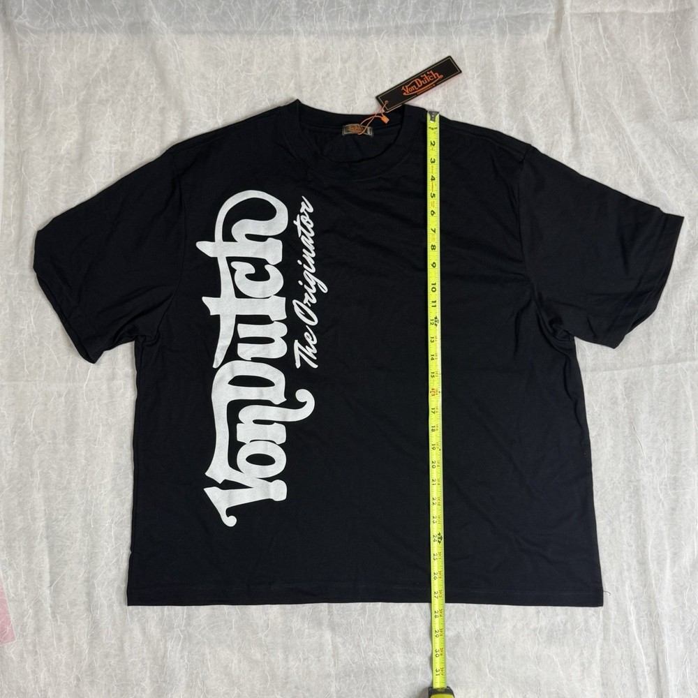 Von Dutch XL Crop Black T-Shirt