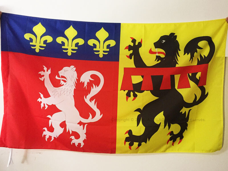 Rhône Flag 3x5 Feet for Pole - French Department Flag 90x150 cm - France Flags