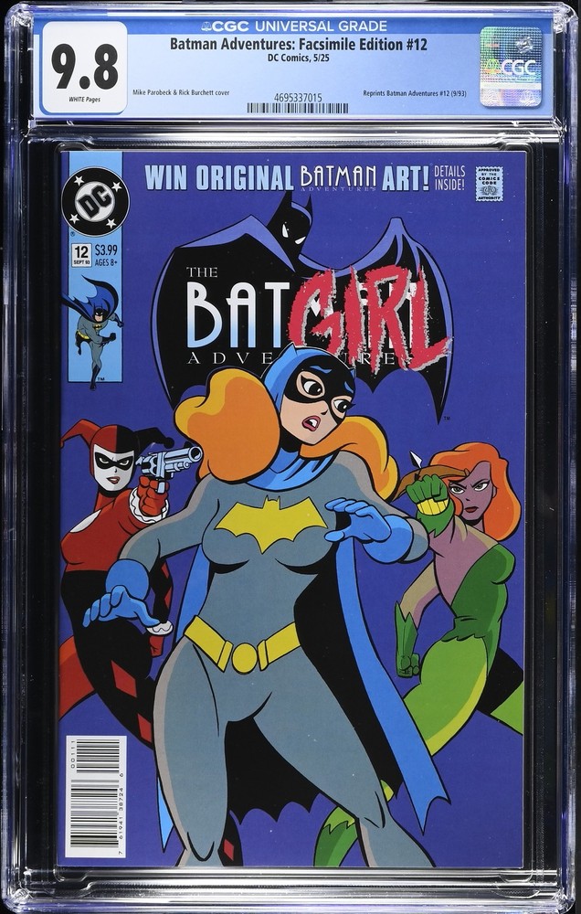Batman Adventures: Facsimile Edition 12 CGC 9.8  Reprints Batman Adventures 12