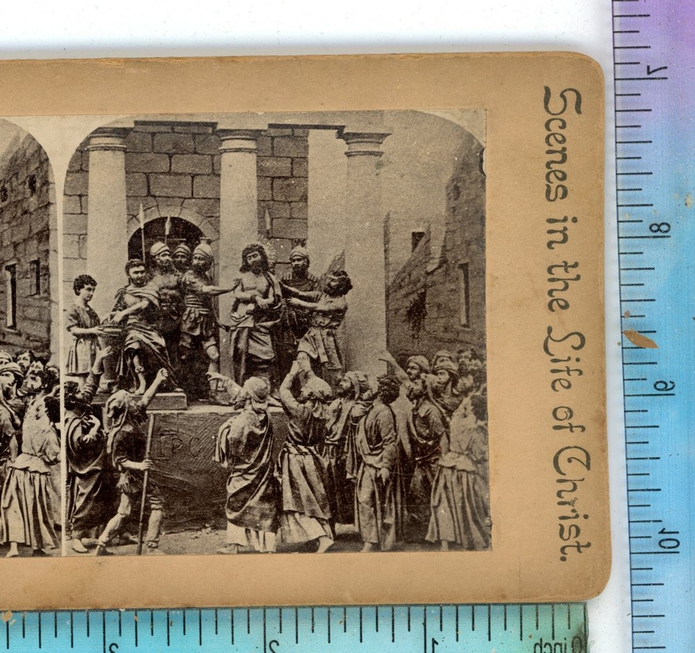 Jesus Condemned to Death Religious Stereoview