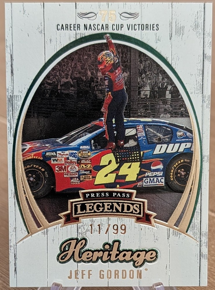 2006 Press Pass Legends Heritage Insert Gold SP 11/99 Jeff Gordon
