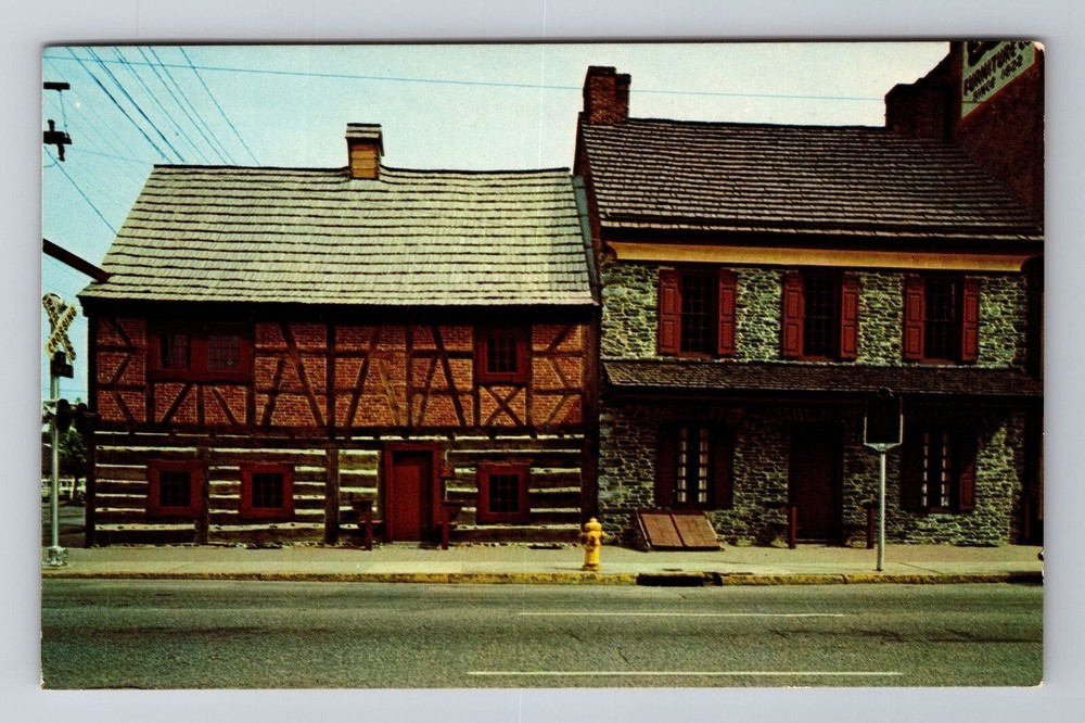 York PA-Pennsylvania, Plough Tavern and Gate House, Antique Vintage Postcard