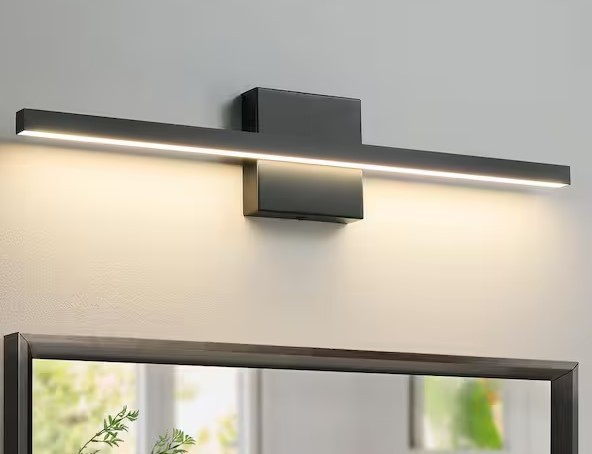 KAISITE 24 in. 1-Light Black LED Vanity Light Bar, Dimmable Bathroom Fixture
