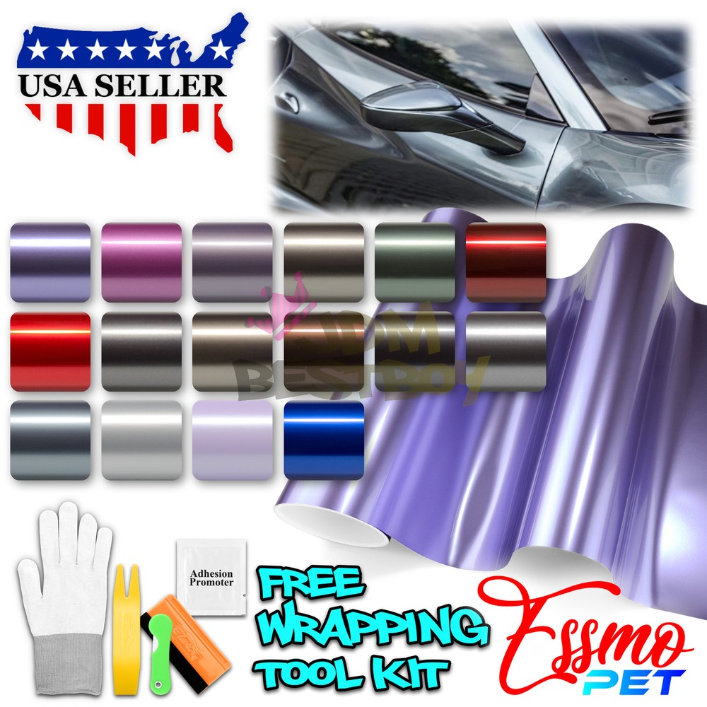 ESSMO PET Liquid Metallic Car Auto Vehicle Vinyl Wrap Decal Sticker Sheet Film