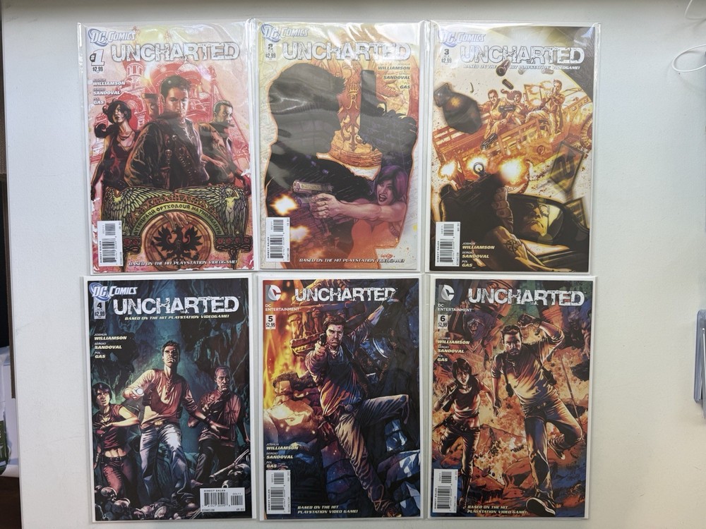 Uncharted 1 2 3 4 5 6 Complete DC 2011 Video Game Series 1-6 VF/NM To NM UNREAD!