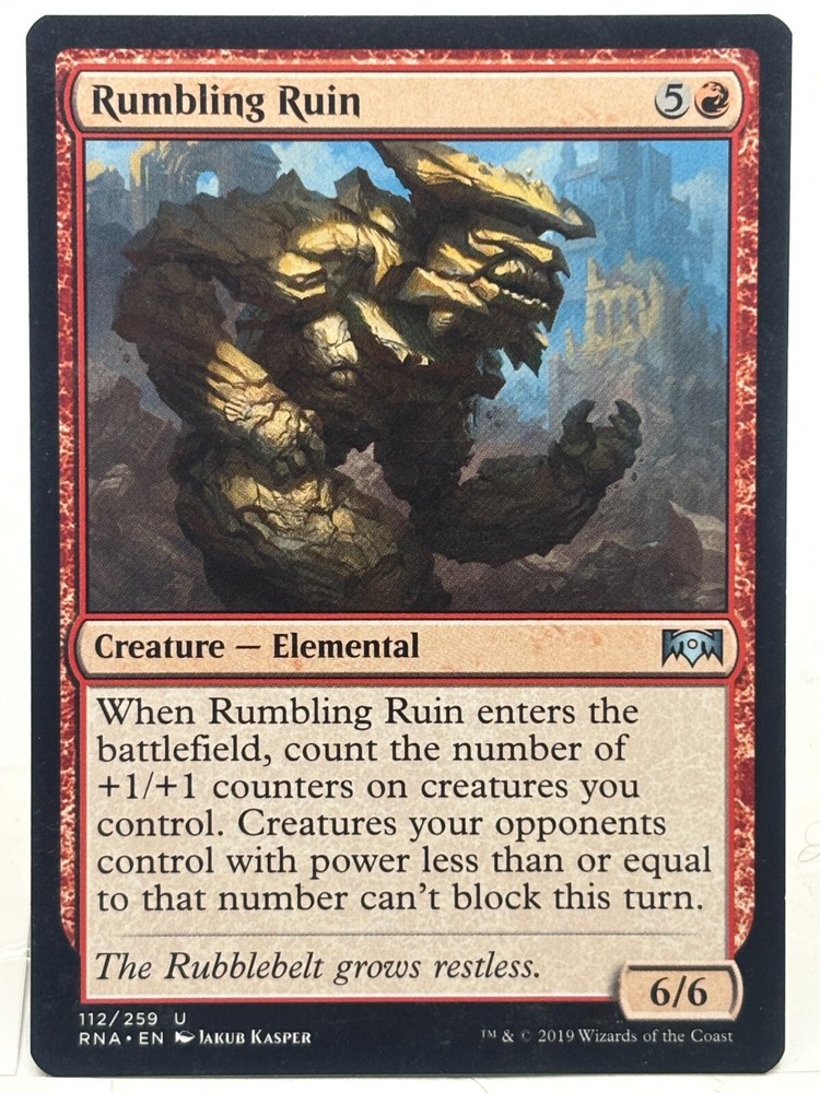 Rumbling Ruin LP* Ravnica Allegience ENGLISH 112/297 mtg -UnltdCards