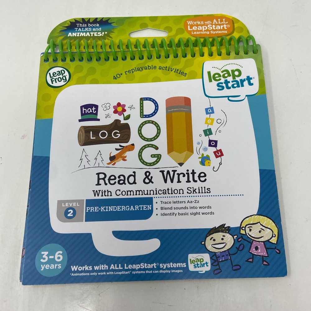 LeapFrog LeapStart Read & Write Pre-K Activity Book, Green (21508)