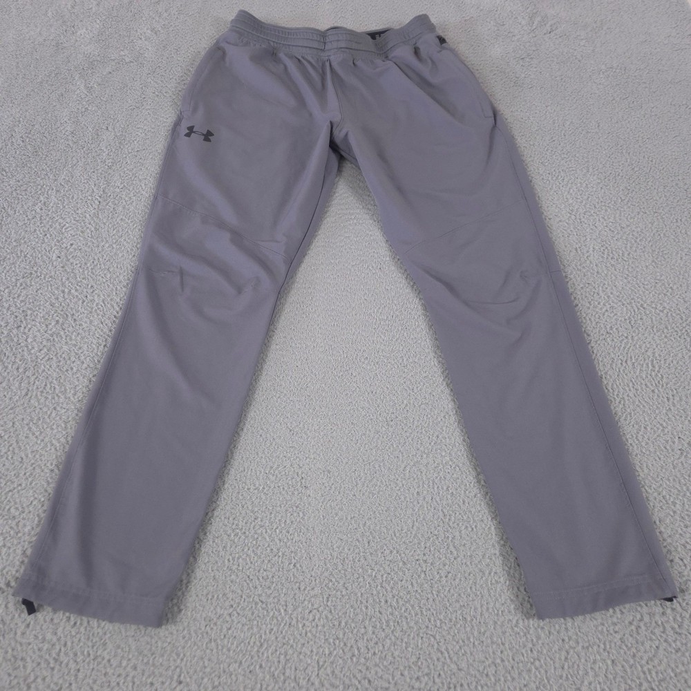 Under Armour Pants Mens XL Grey WG Woven Tapered Leg Stretch Training Joggers