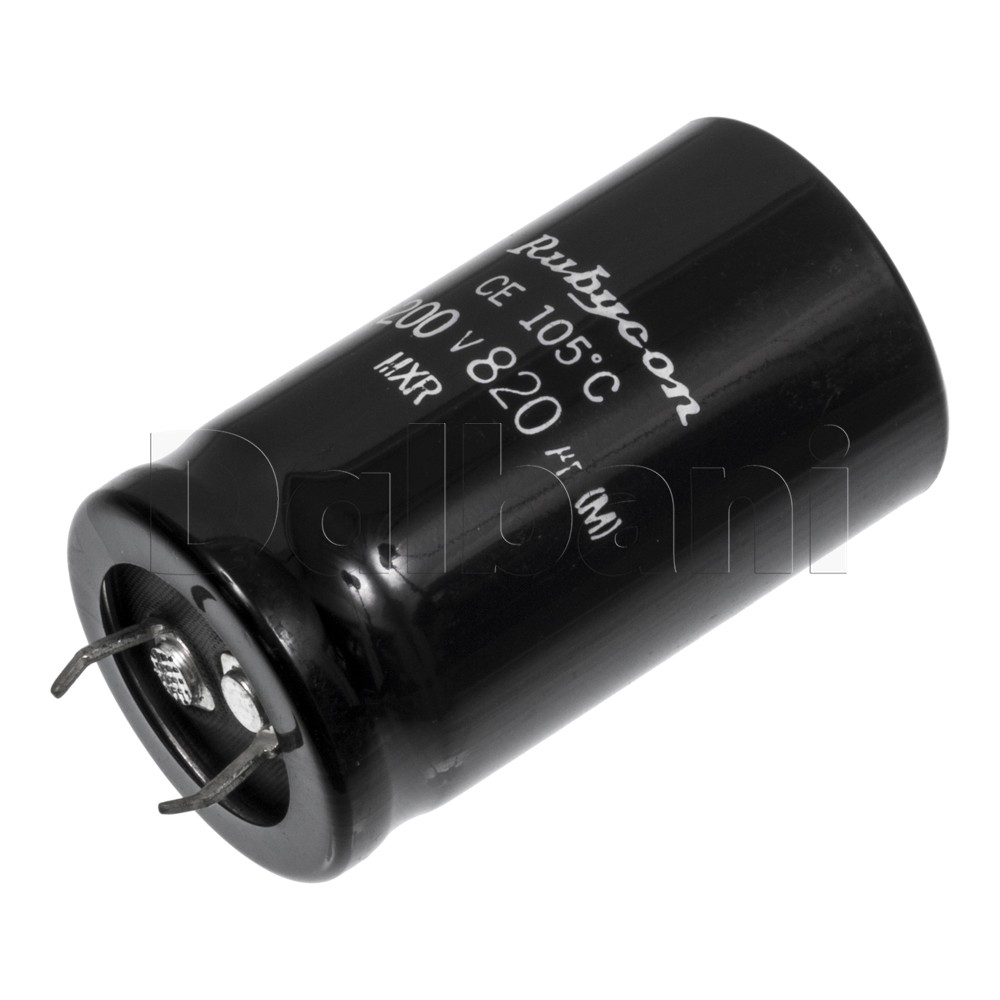200V 820uF 105C 25x45mm Original Rubycon Snap In Electrolytic Capacitor