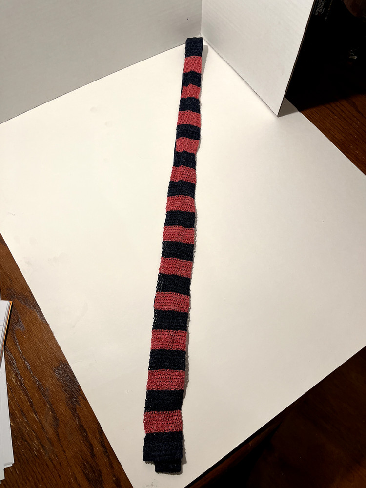 Polo Ralph Lauren Men's Knitted Silk and linen Tie Hand Made In Italy