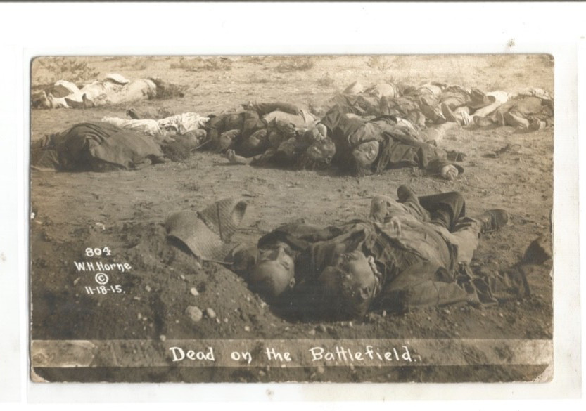 Rppc Army Navy Marines Military Mexico Mexican War Macabre Death W H Horne Dead