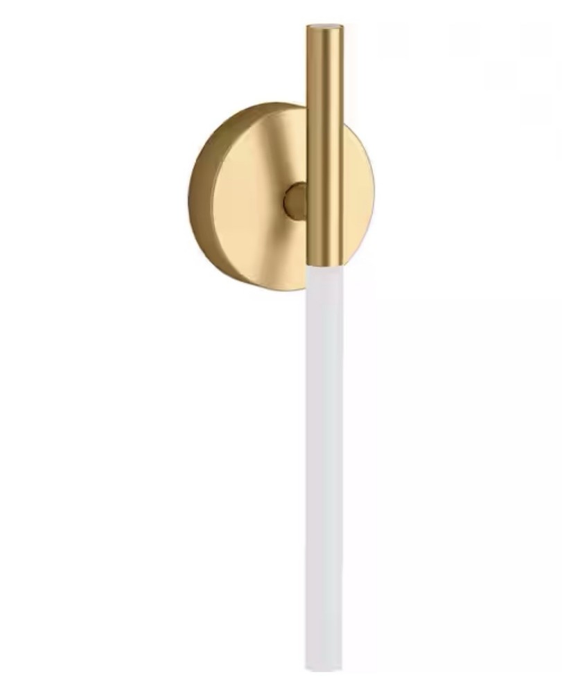KOHLER Components 1-Light Brushed Moderne Brass LED Wall Sconce New