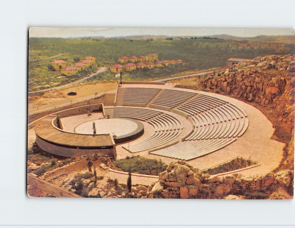 Postcard Amphitheater Hebrew University of Jerusalem Israel