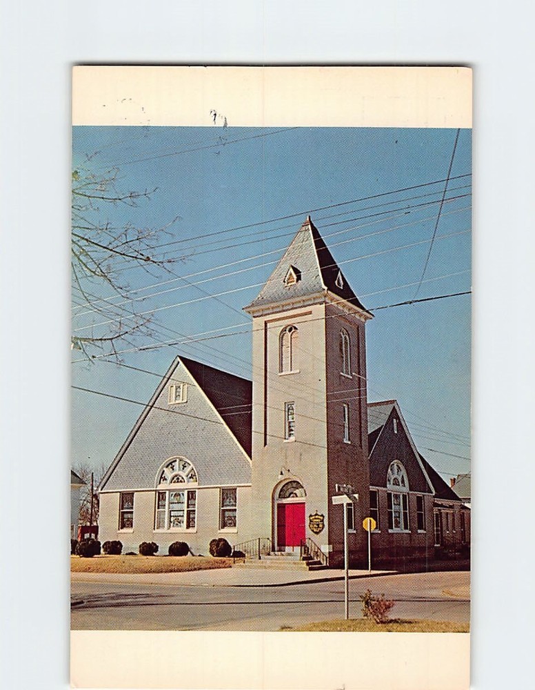 Postcard Salem Methodist Church Pocomoke City Maryland USA